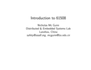 Introduction to 61508 by Nicholas Mc Guire