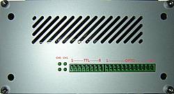 Front panel of the OSADL Latency Box (click to enlarge)