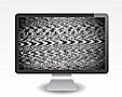 Seen this before? Scrambled monitor screen