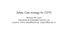 Safety Case strategy for COTS by Nicholas Mc Guire
