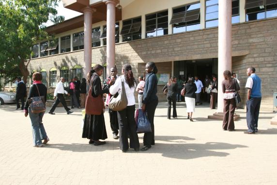 The entrance to Strathmore University's administration block